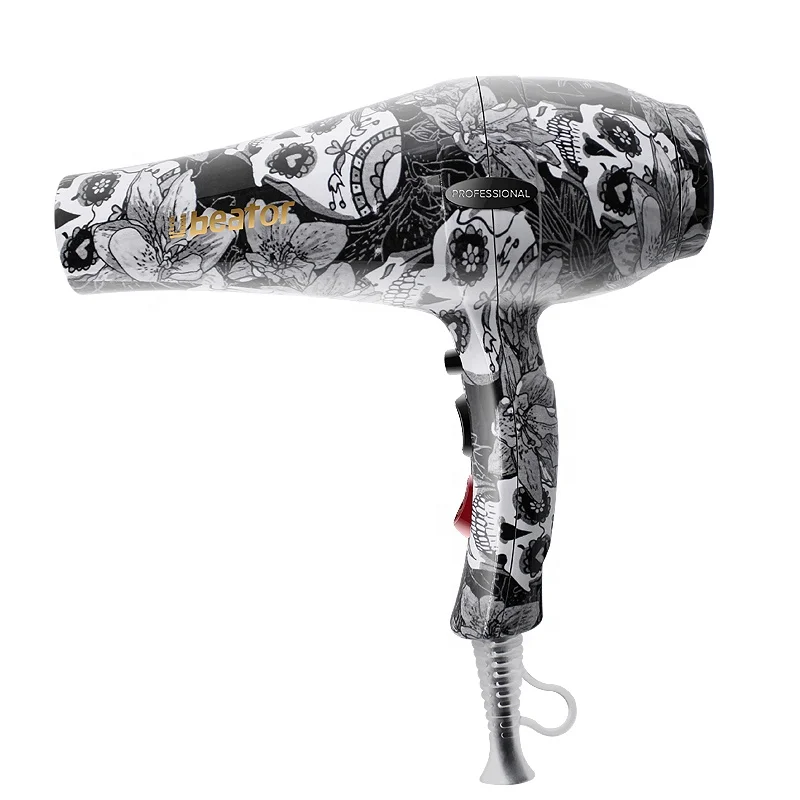 2021 Newest Hair Dryer 220-240V Graffiti Chinese Style Strong Power Hairdressing Blow Barber Salon Tools Creative Weird Style