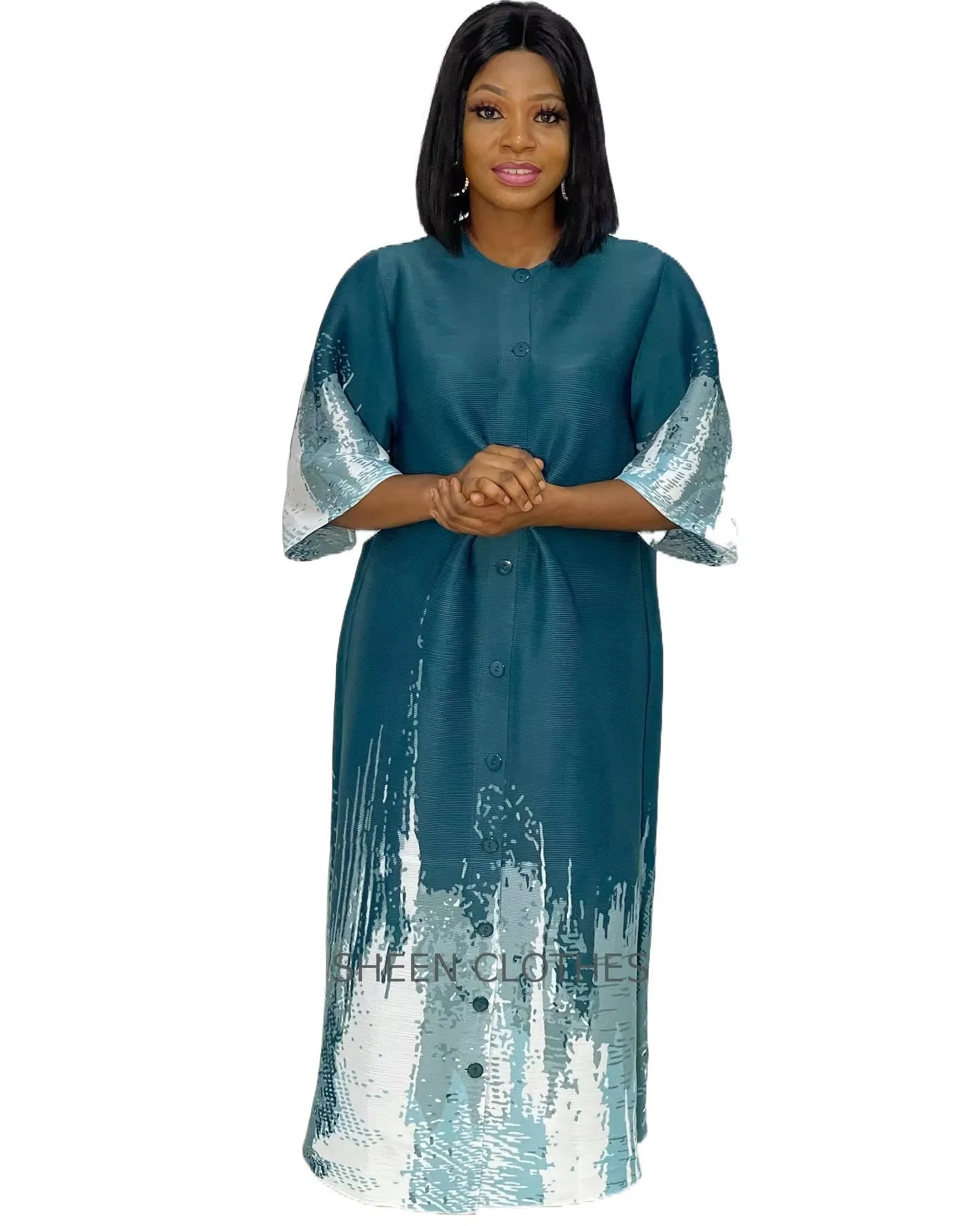 Good Quality Factory Directly Breathable Muslim Female Wholesale Elegant 2024 African Design Popular Plus Size Women Dresses