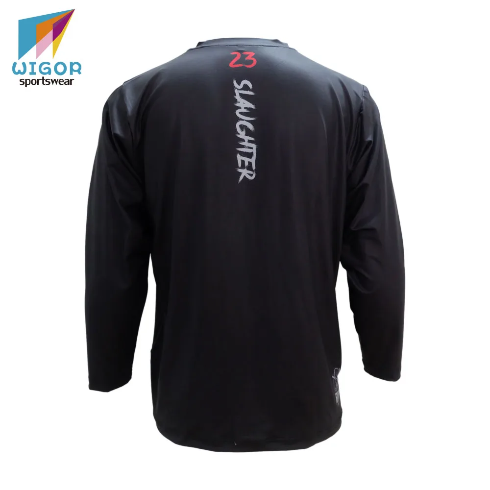 Микро-мягкие волокна узкого кроя Полный сублимации изготовленная на заказ Мужская футболка с длинным рукавом, сдавливающие футболки