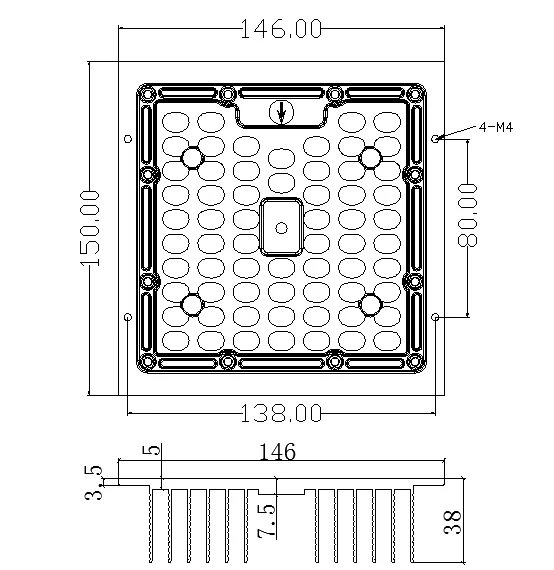 
6063 Heatsink Customized Industrial Slim Panel Extruded Heatsink Aluminum Profile Heatsink 