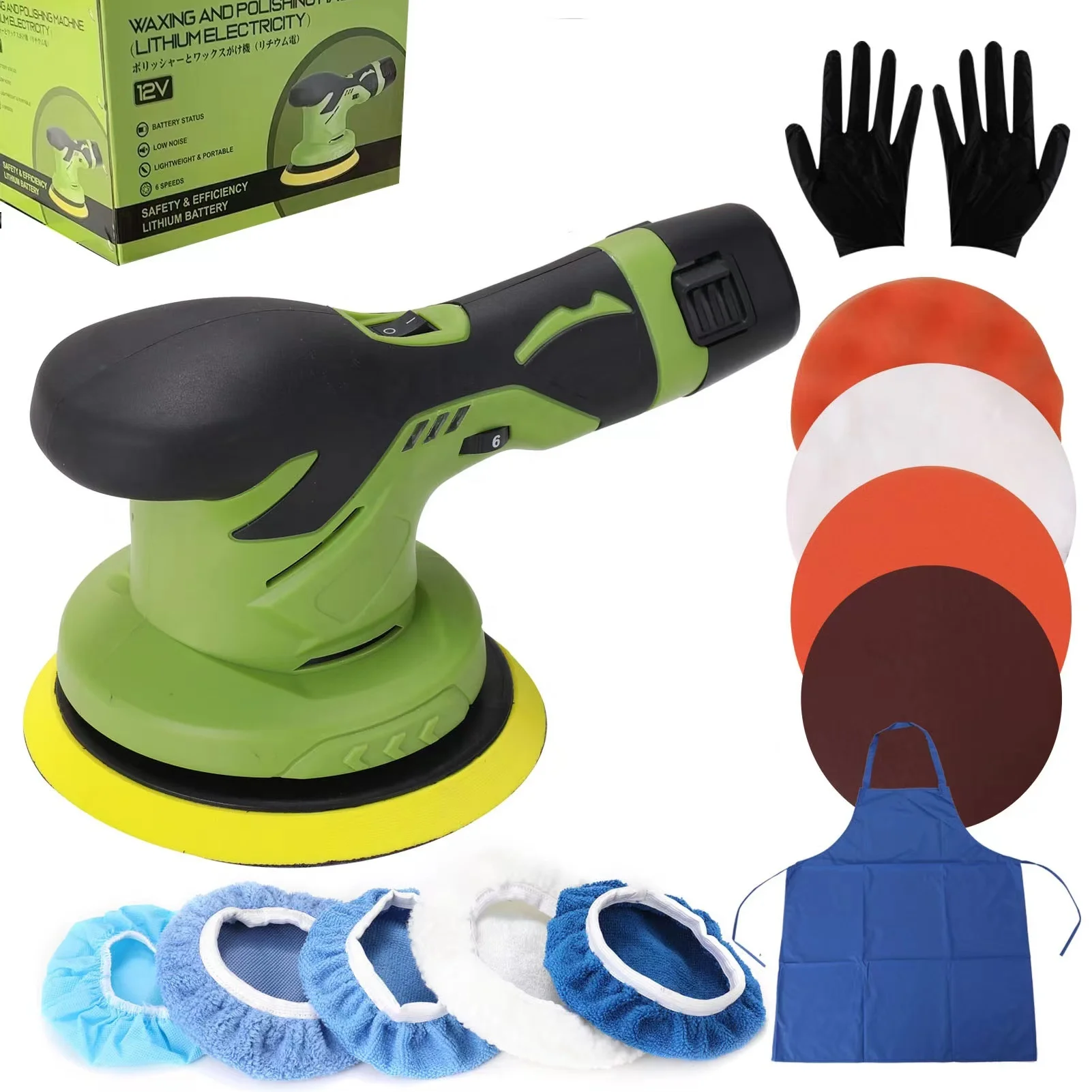 Wholesales cordless polisher details polisher kit battery polisher cigarette lighter plug car cigarette plug