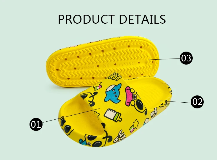 2021 Newest little baby boy best designer cartoon slides slippers for kids