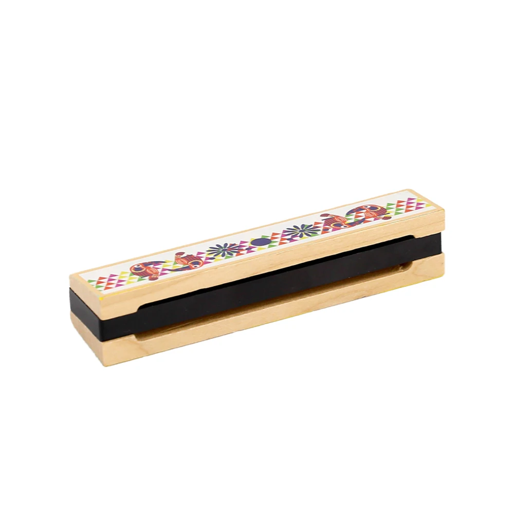 Wholesale Hot Sale Kids Musical Instrument Cartoon Wooden Mouth Organ Bee Mini Harmonica Chromatic