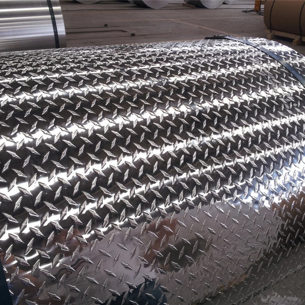 Embossed Aluminium Diamond Sheet 1060 3003 5052 5754 Aluminum Checker Plate