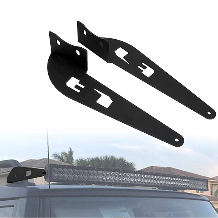 Roof Rack Windshield Frame Mounting Bracket For 52 inch Led Light Bar for Toyota FJ Cruiser