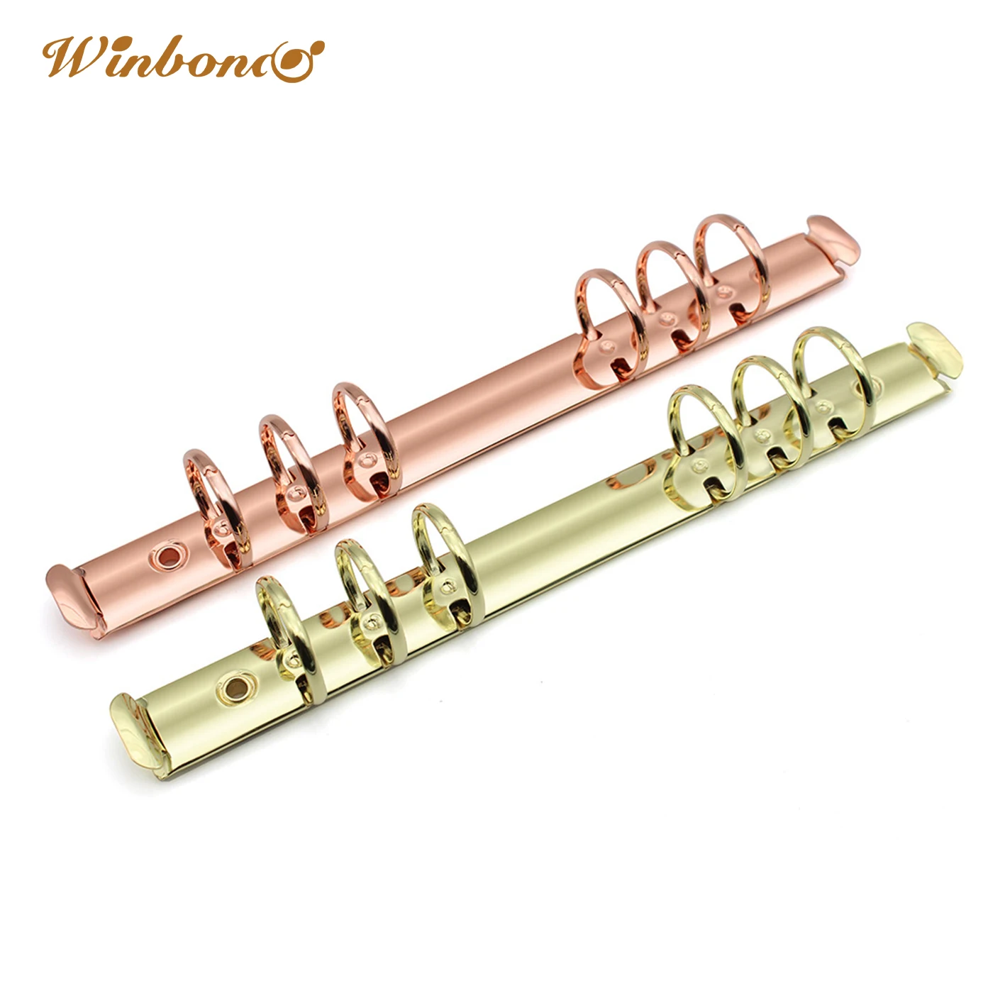 Factory Custom Color 6 Ring Mechanism Stationery Hollow Metal Binder Clips 6 Ring Binder Clip