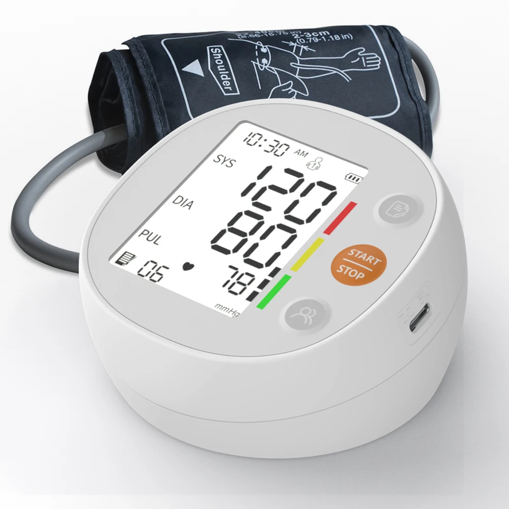 Arm type Blood Pressure Monitors BP Monitor Digital Automatic Electronic LCD Display Sphygmomanometer