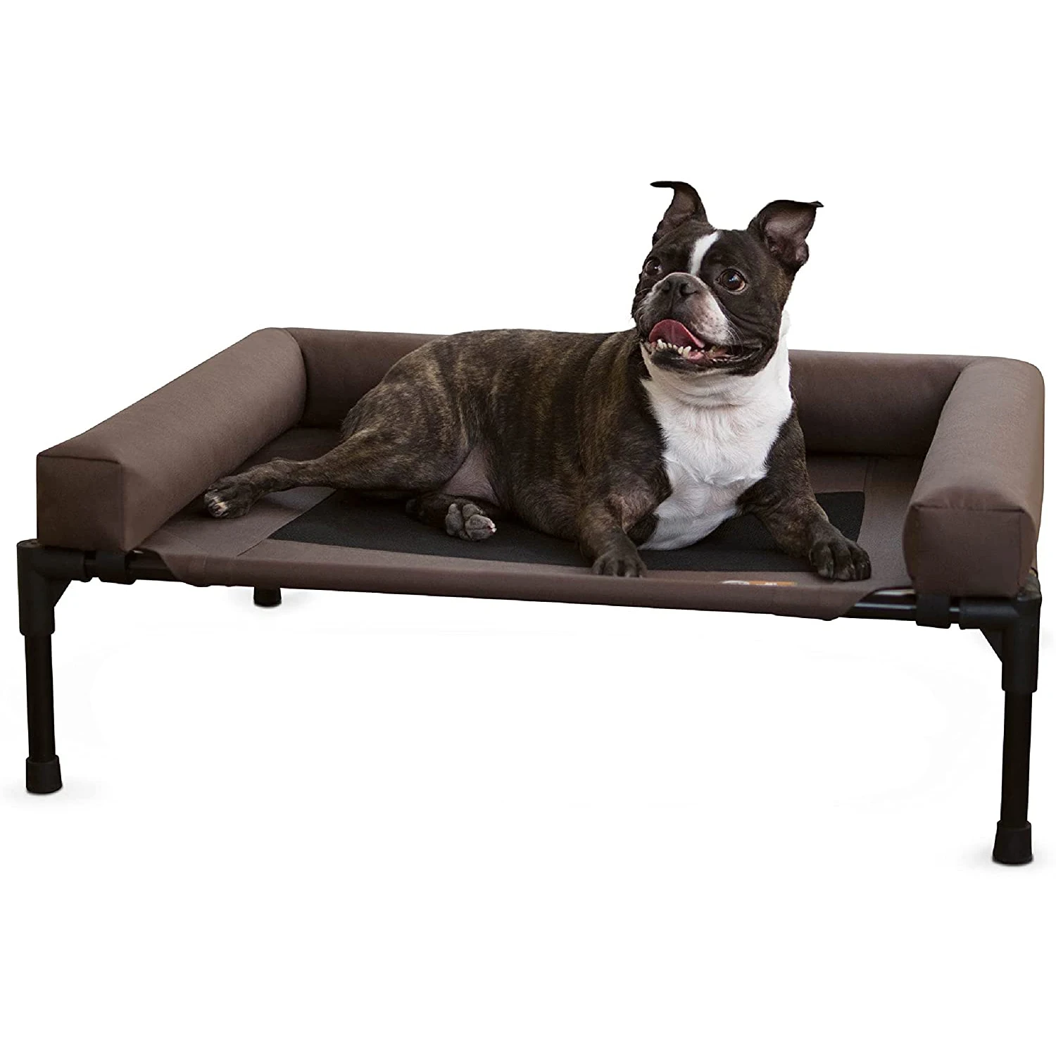 Outdoor Elevated Cooling Pet Dog Beds Original Bolster Pet Cot Elevated Dog Bed with Removable Bolsters