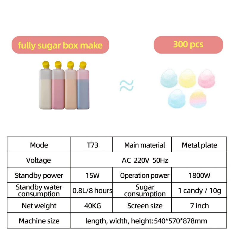 T71 Factory Maker Mini Commercial Semi Automatic making  Floss Cotton Candy Vending Machine For Sale