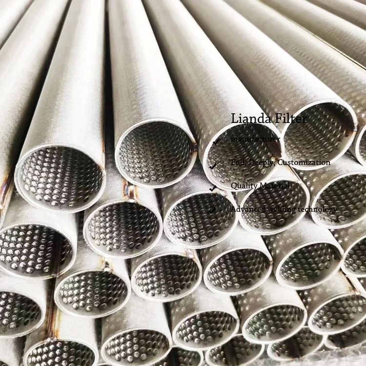 LIANDA Delivery Fast 10 Micron cylindrical Stainless steel Filter wire mesh sintered filter element for water filter system
