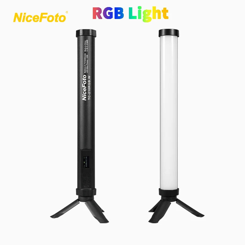 TC-210RGB.W Magnetic Nicefoto 10W LED Video Light LED Video Lighting  Photo Light RGB for Colorful Video and Shooting