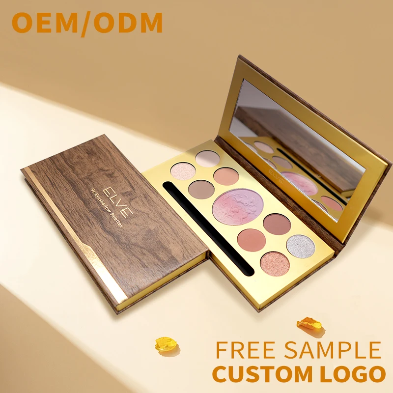 Offer OEM&ODM Brighten Pigment Shiny Eye Shadow Palette High Quality Plastic Pack Bright Pink Romantic Shine Eyeshadow Palette