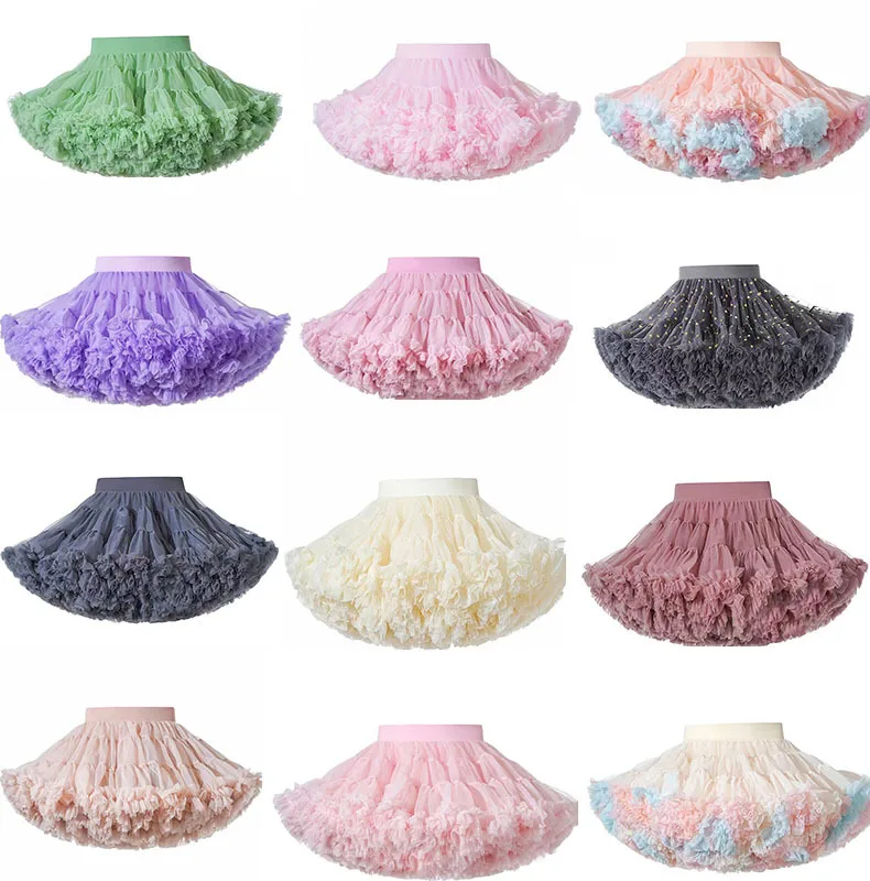 15 Colors Girl Baby Princess Skirt toddler Lolita style tutu Skirt Sweet fluffy Skirt For PARTY