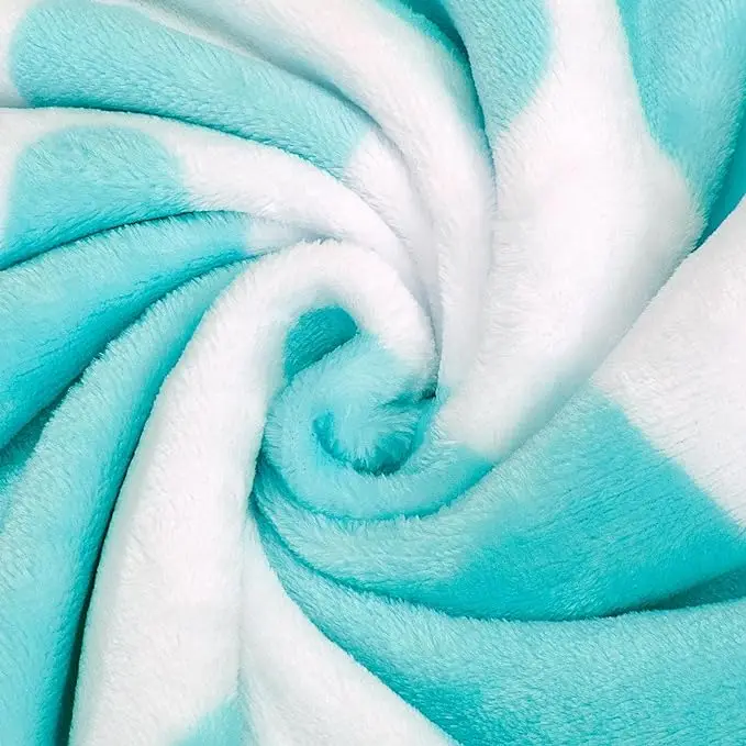 Custom Cow Print Flannel Blanket Soft Plush Comfortable for Adults and Kids for Sofa or Christmas Holiday