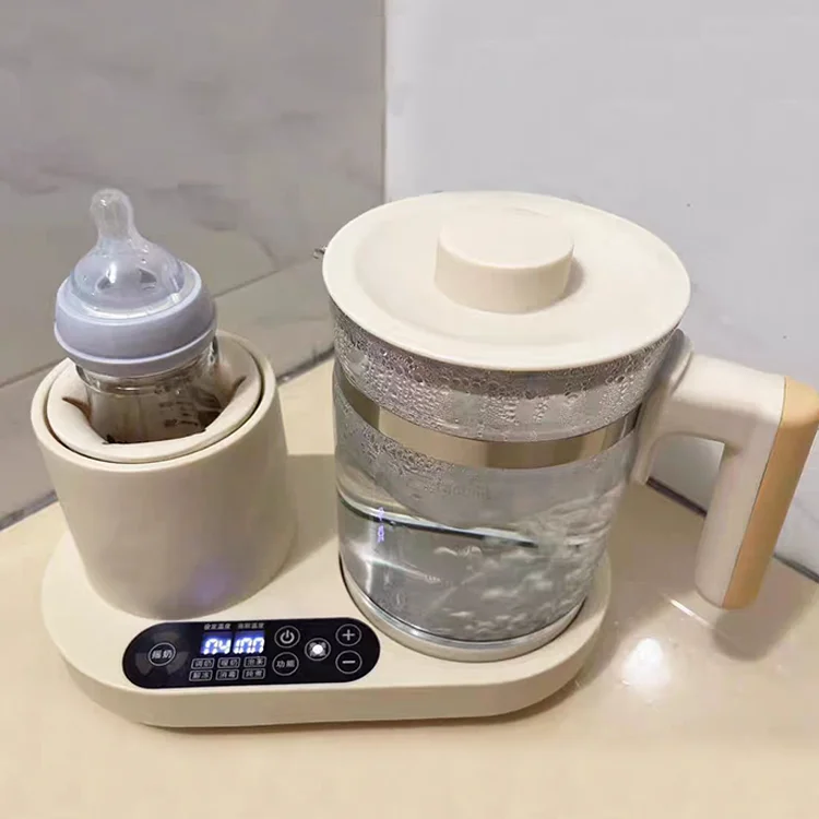 Best Selling High Borosilicate Glass Baby Milk Warmer Dispenser 72hours Constant Temperature Control Electric Milk Shaker Bottle