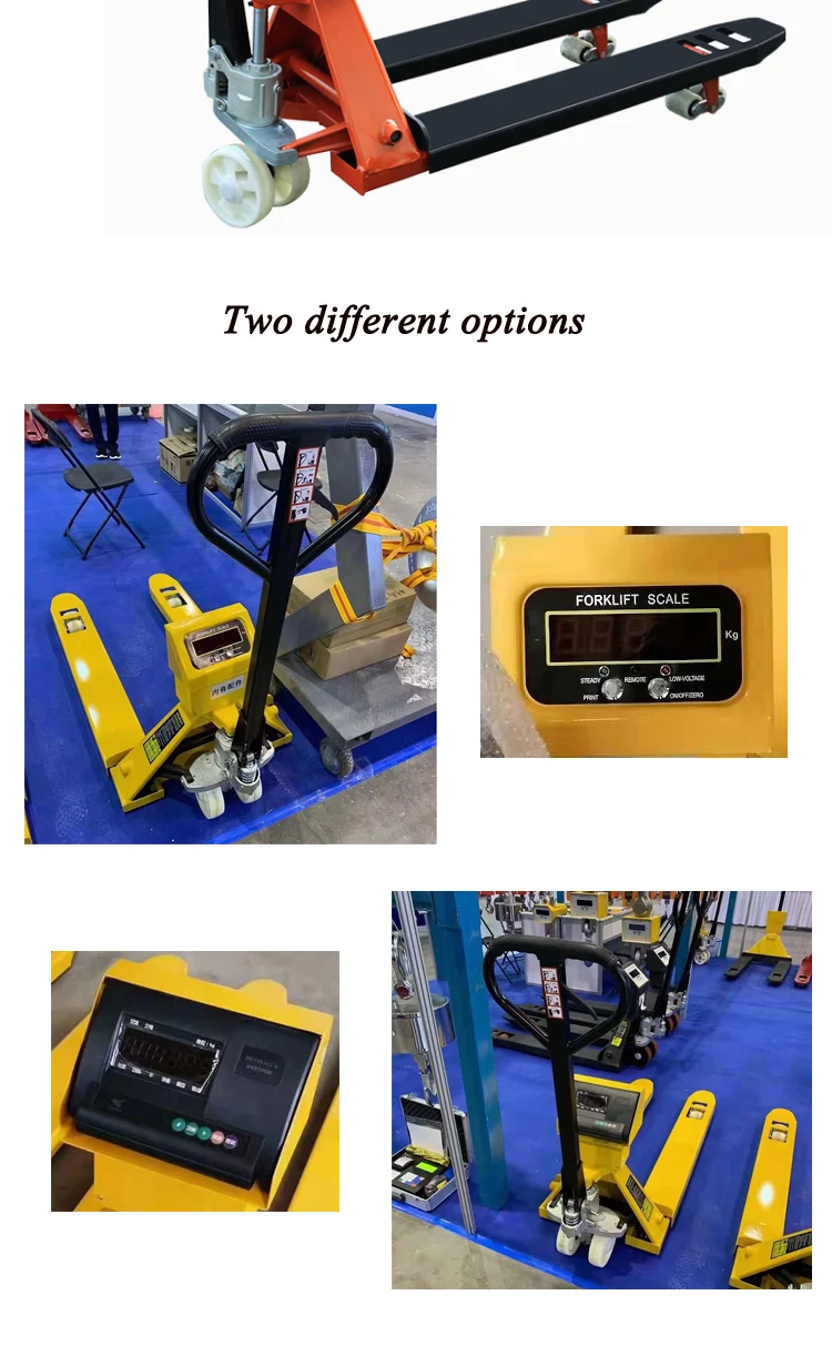 weighing pallet scale 2000kg pallet truck weighing scale