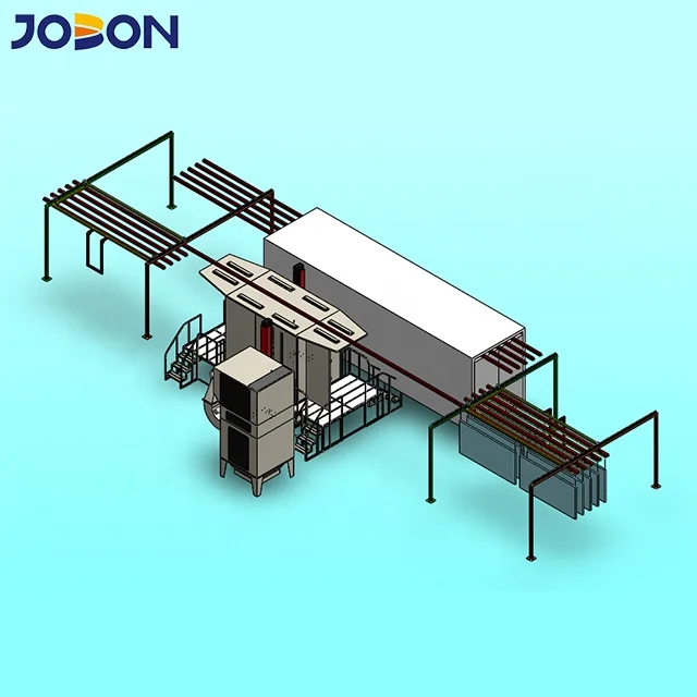 Factory price conveyor moving electrostatic powder coating production line system