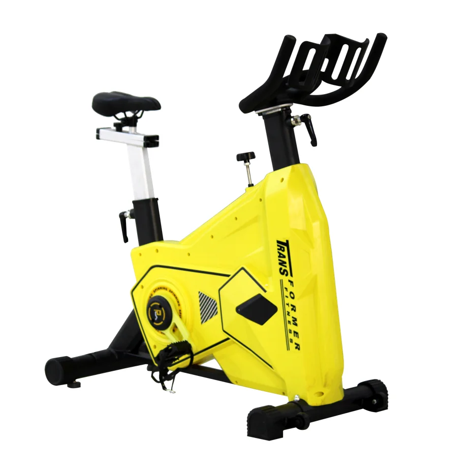 Professional spin bike with screen stationary spinning bike with flywheel