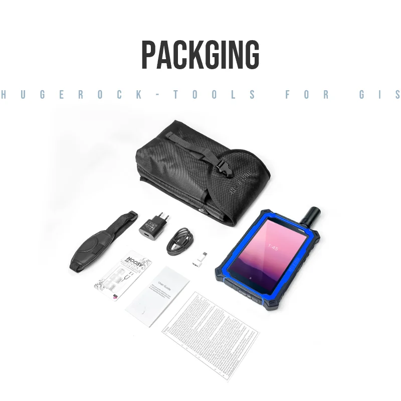 HUGEROCK G71F 16gb 64gb Android 2200 nit 10000mAh Software Rtk Gnss Vrtk obd gps 7 Inch Industrial  Pc  rugged tablet