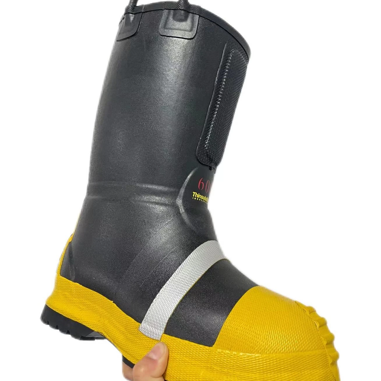 Firefighter-specific rubber firefighting boots for fireman