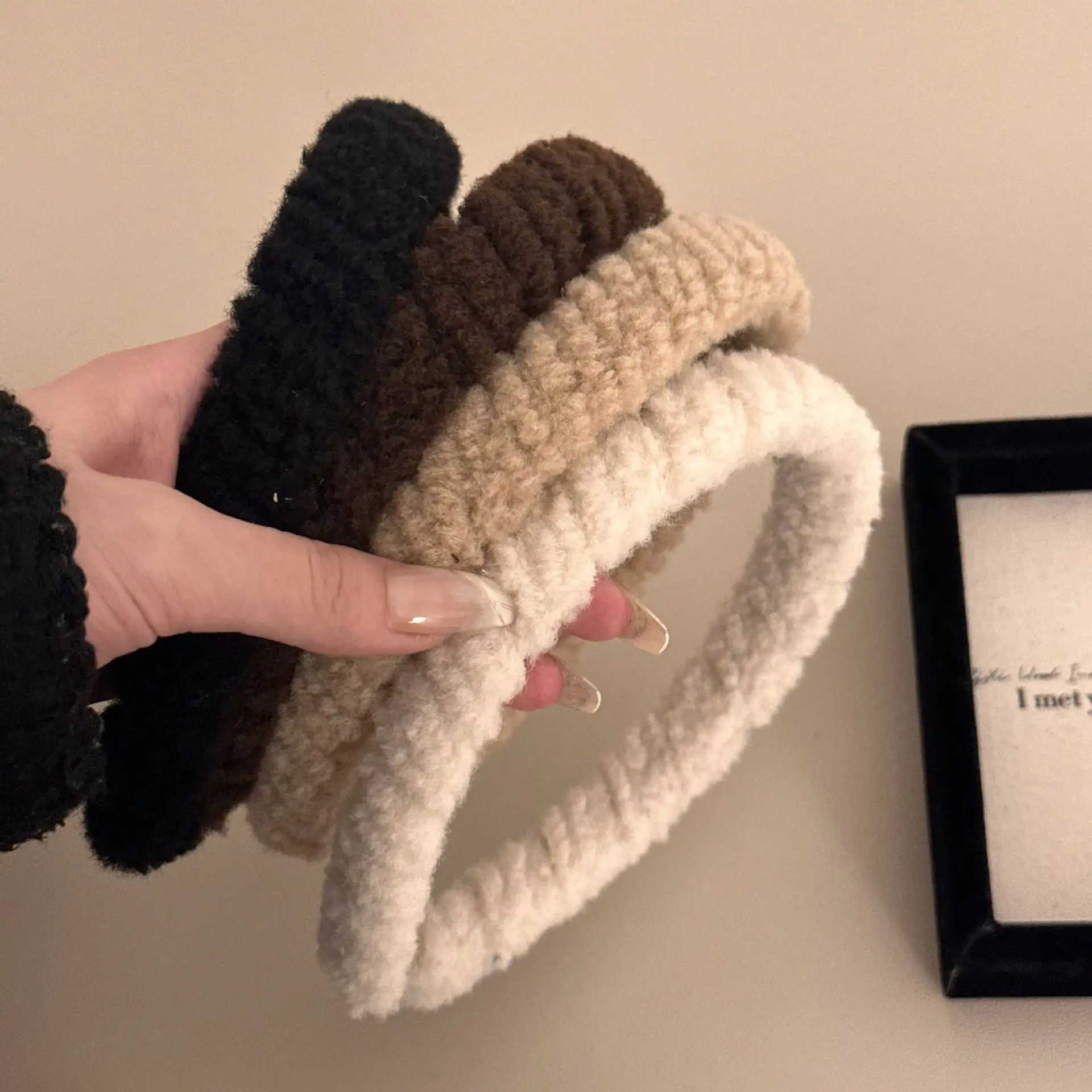 Thin Plush Headbands for Women Washing Face Cute Headband for Girls  Furry Headbands for Make Up