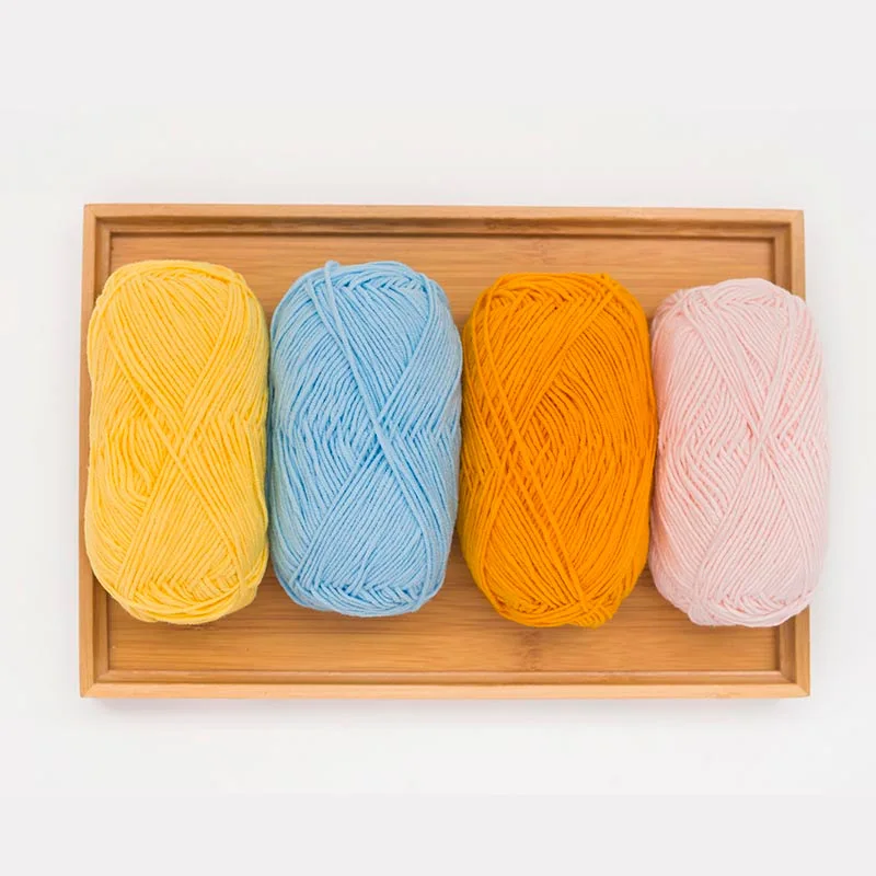  Yarncrafts кольцевая пряжа 4 слоя ручной вязки хлопок акрил смешанная необычная для