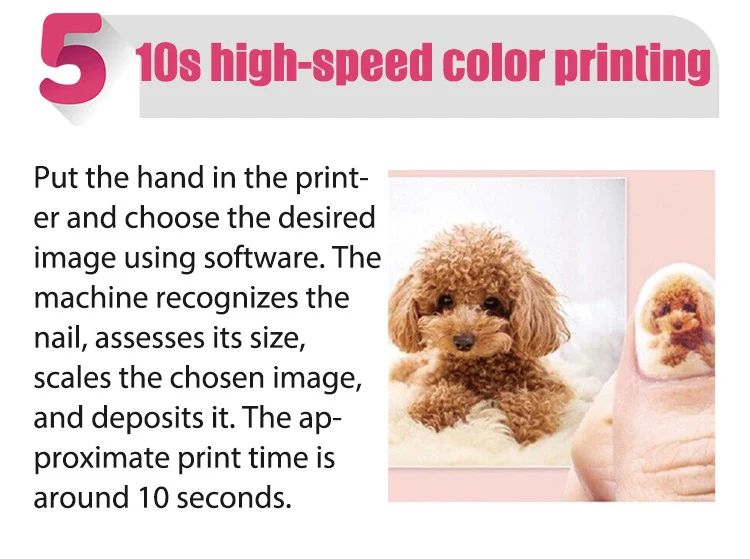 2024 Nail Printer Finger DIY Print Art WIFI Automatic 3D Art 361 Designs Finger Nails Printing Machine for Salon Use
