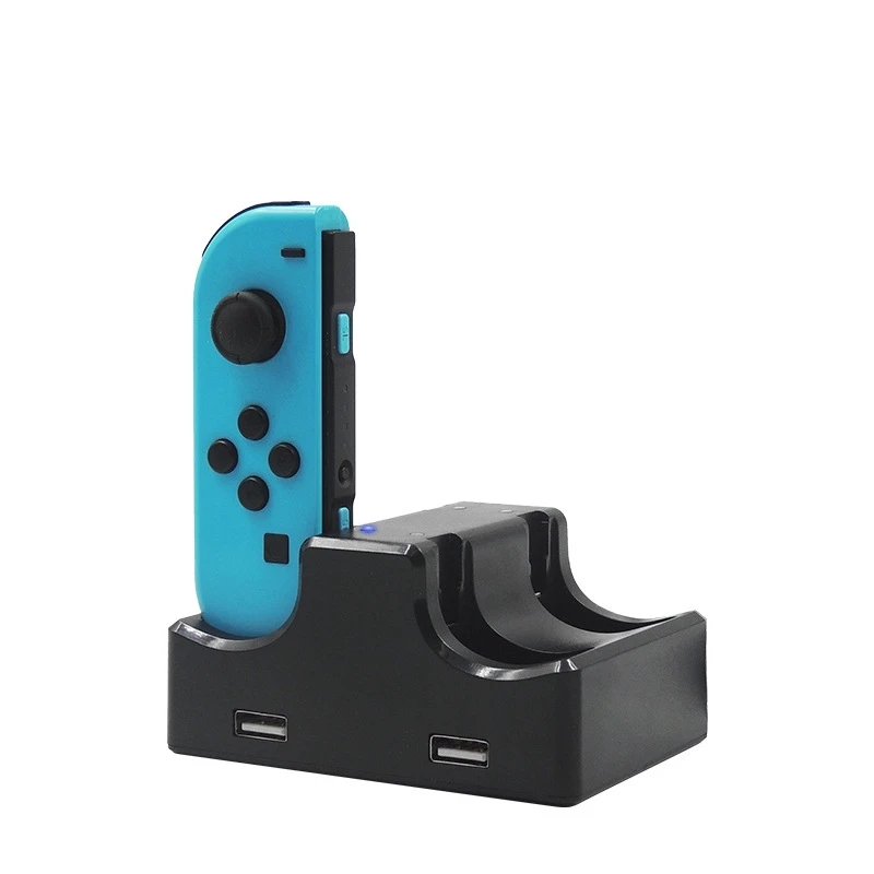 4 in 1 Charger Dock Charging Stand Station with 0.8M Cable and Two USB Port For Nintendo Switch