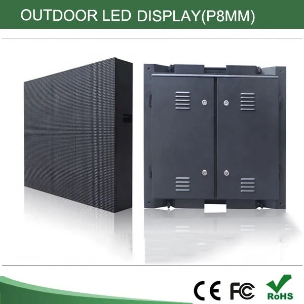 P8 outdoor rgb full color smd led video display module p8 led display screen panel board 256x128mm