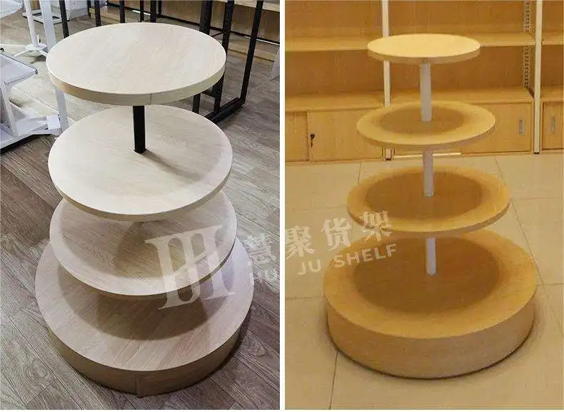 Meicheng Supermarket Retail Display Racks Promotional Display Round Product Display Stand