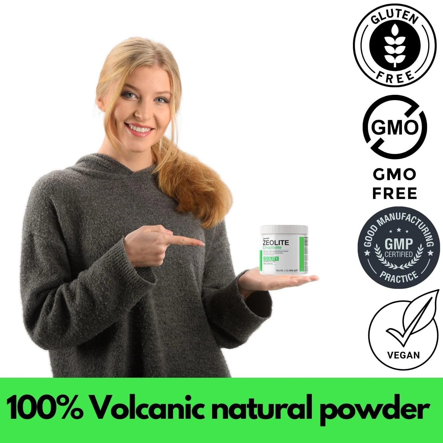 OEM ODM Clinoptilolite Zeolite Powder Energy Supplements Natural Minerals Detox Cleanse Immune System Boost