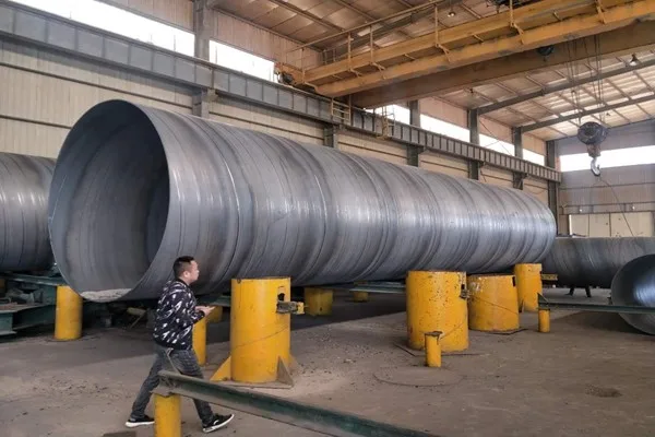 Шаньдун поставщик Q235B Q345B спиральная сварная труба производитель SSAW