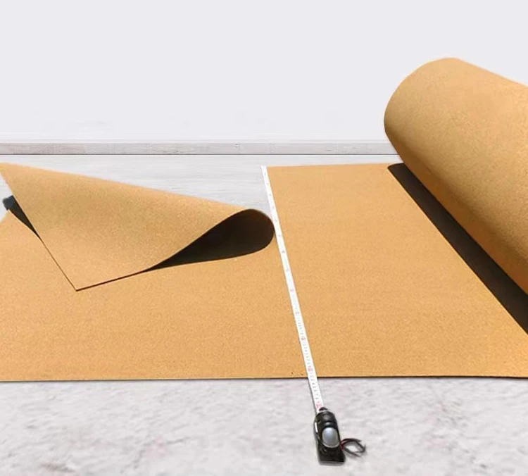 100% Natural High Density Cork Roll 1mm-12mm Bulletin Board Custom Kindergarten Flooring & Decorative Custom Cork Board