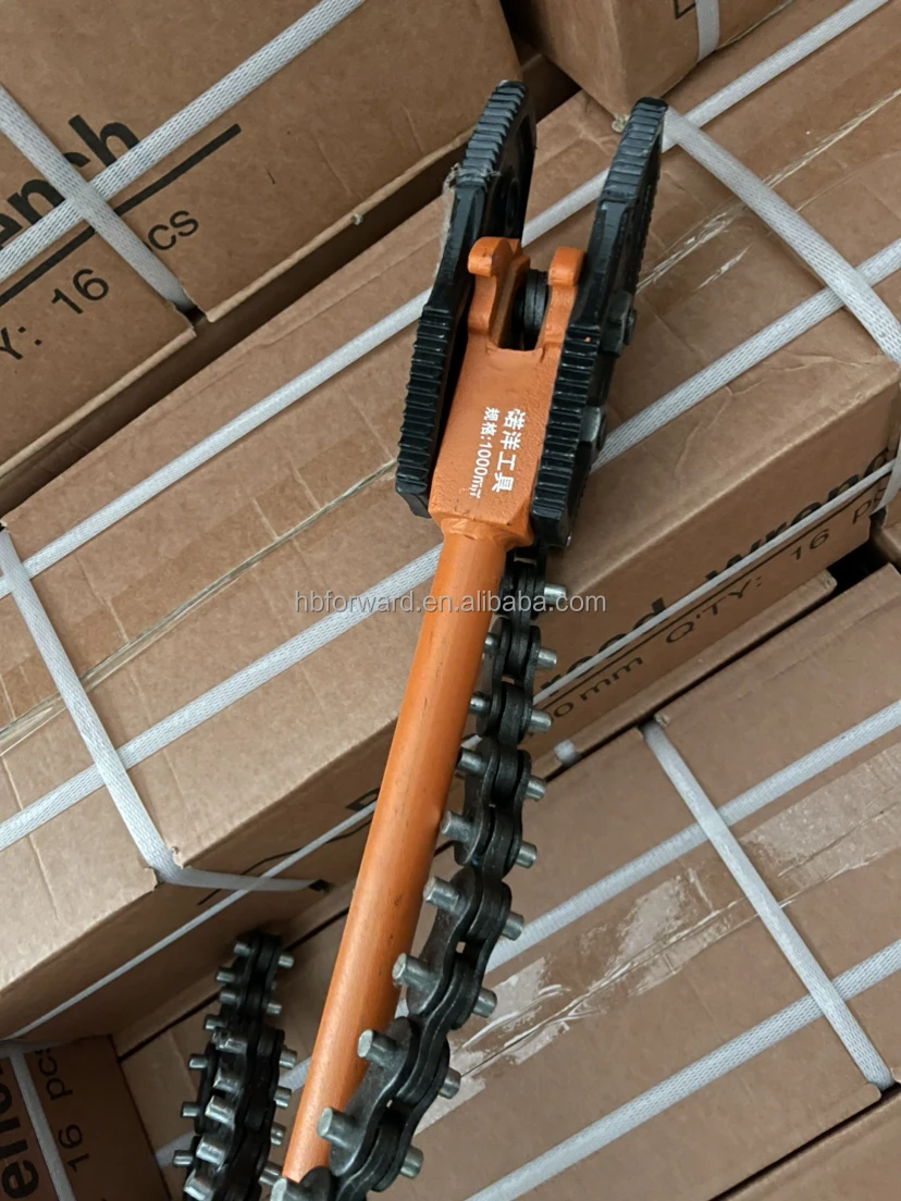 Высококачественный удобный инструмент из сплава стальной цепной трубный ключ