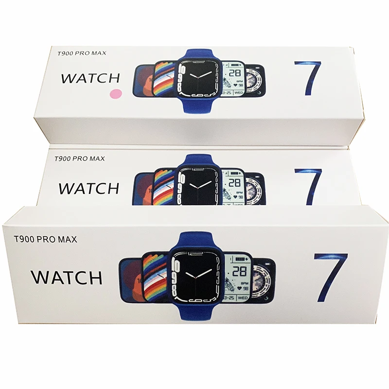 T900 pro max Series 7 Smart Watch Fitness tracker Full touch Reloj inteligente T900 Pro Max Smartwatch Series 7
