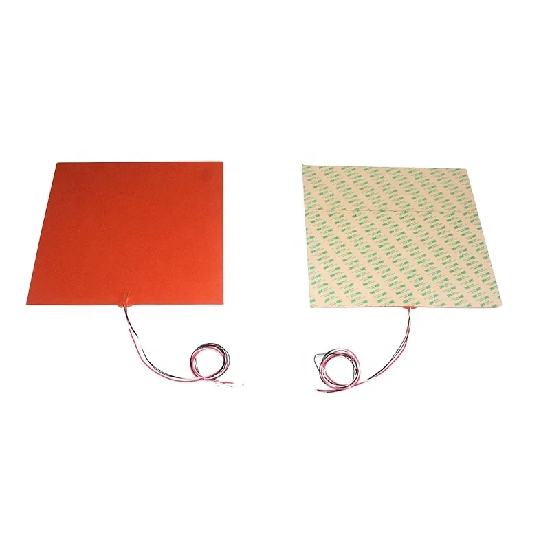 customized 220V/110V silicone rubber heater 300x300 heat bed 3d printer heating mat silicone rubber heater