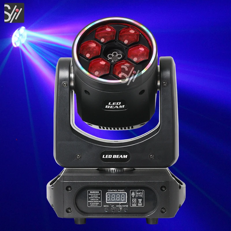New mini laser stage lighting moving head stage disco led light 6pcs bee eyes rgbw dmx dj party club strip lights