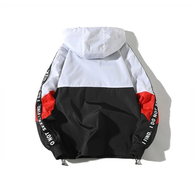 Wholesale multicolor plus size logo customization zipper for men mens cool jackets 2021