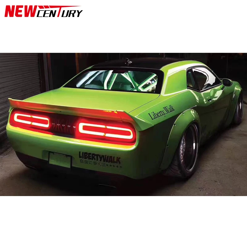 Widened wheel arch tail for Dodge Challenger LB performance style resin fiber material