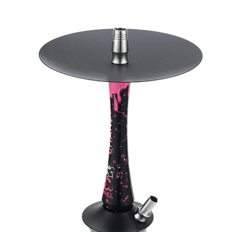 Most Popular Premium Shisha Stainless Steel Chicha Hookah Arab Hookah Kit with Glass Vase