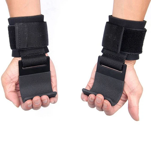 Gym Weightlifting Powerlifting Heavy Duty Lifting Wrist Hooks Weight Lifting for Men