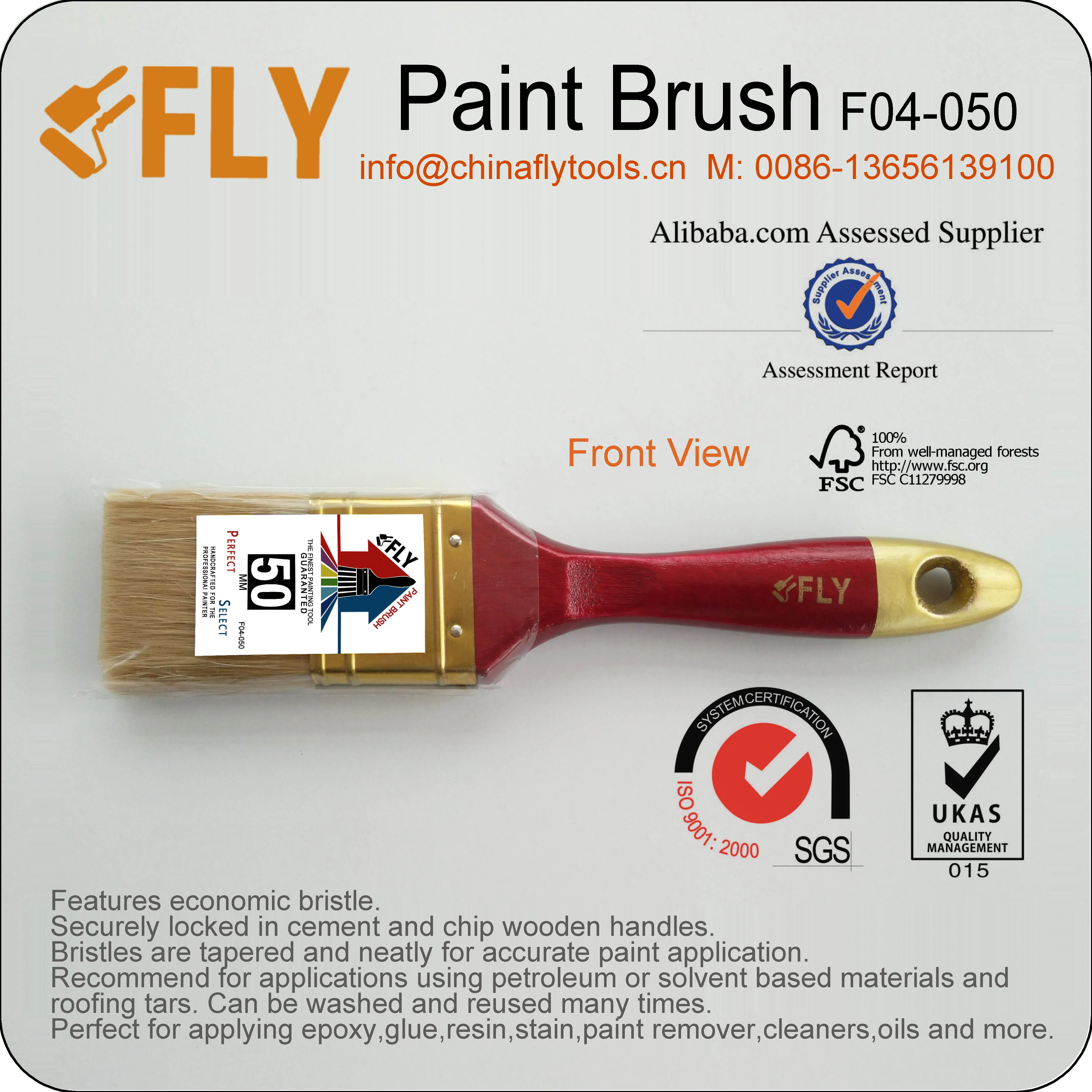 High Quality Synthetic Fiber Paint Brush 50mm