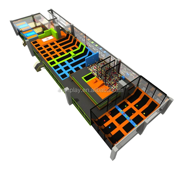 High quality European Standard Commercial trampoline park with diversed activities