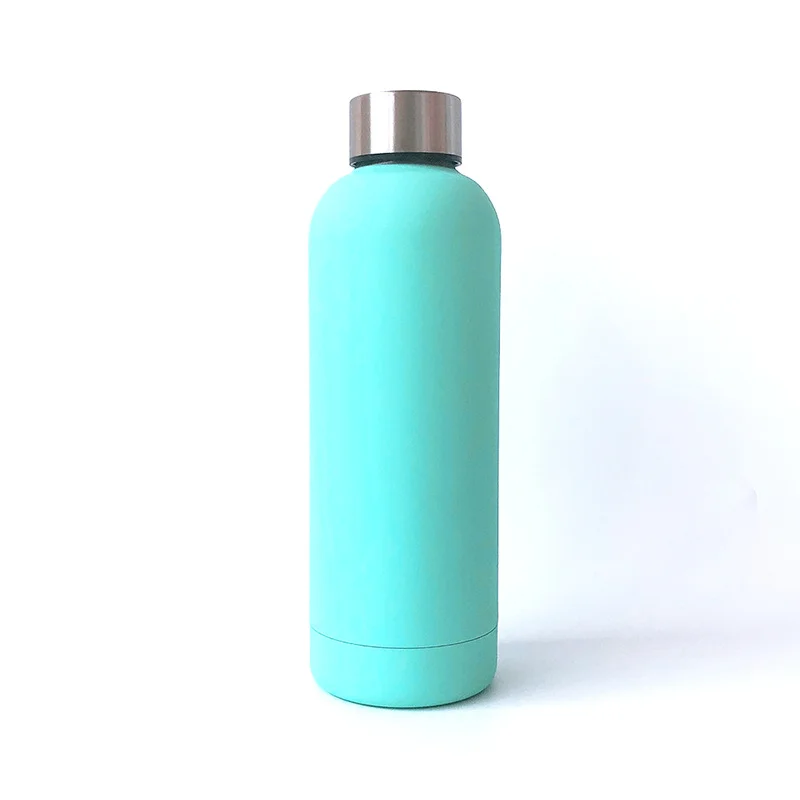 Smooth Matte Colored Stainless Steel Several lids Sports Thermal Drink Bottle Custom LOGO Stock Vacuum Flasks Thermoses