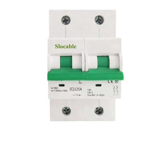 Slocable Low voltage 1P 2P 80V 160V  63A 125A DC Miniature Circuit Breaker for PV Energy storage system