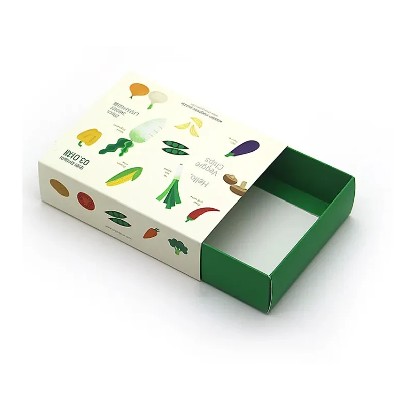 Custom Logo Necklace Bracelet Rings Jewelry Slide Gift Packaging Cardboard Folding Kraft Paper Drawer Box