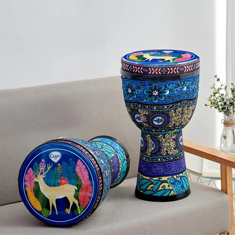 kids toy musical instrument cloth 8inch djembe african drums kid toy supplier