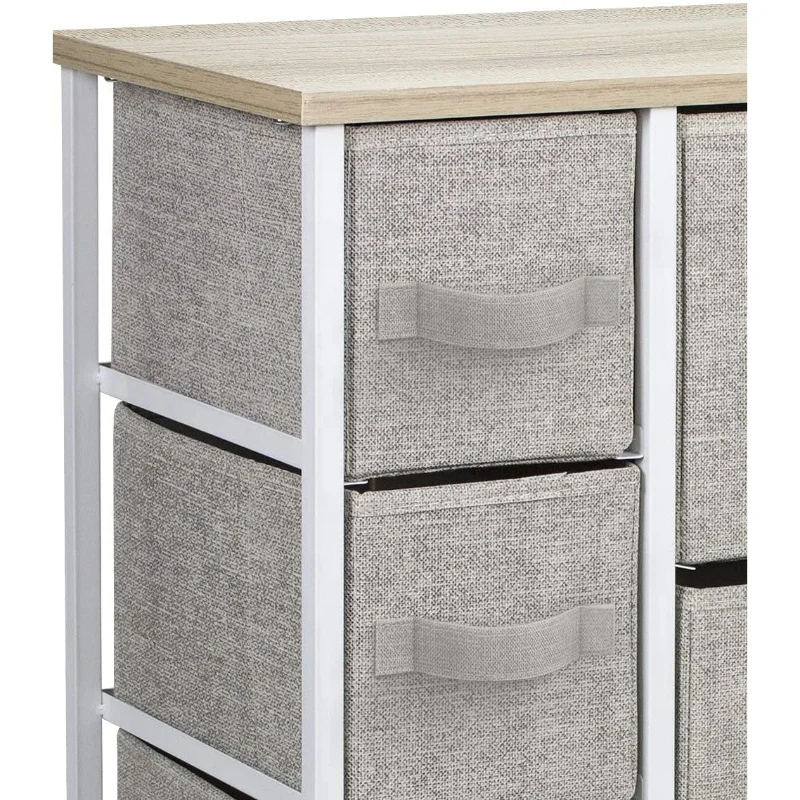 Nightstand modern night bedside table furniture wood folding 7 drawers morden bedroom side table