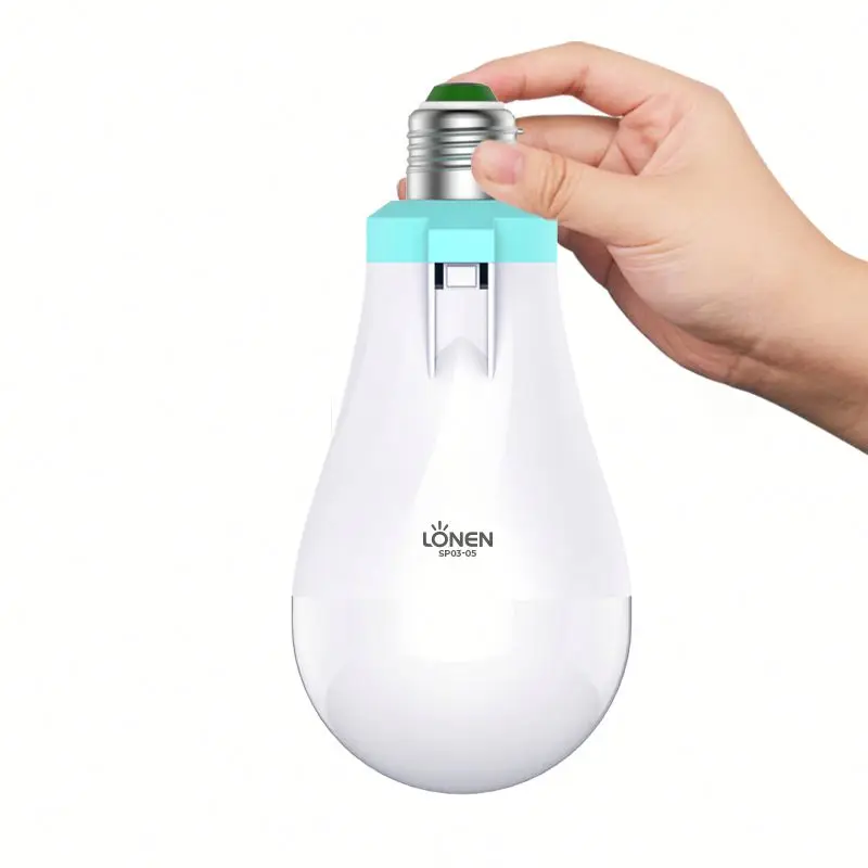 Rechargeable Solar Light 20W Rechargeable Led Bulb Emergency Plastic White Li-ion Battery Rechargeable Lights Portable T550