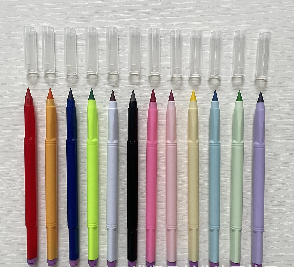 Hot Office School Supplies Cute Multicolor Gradient Colored Pencils Erasable Pencils for Students